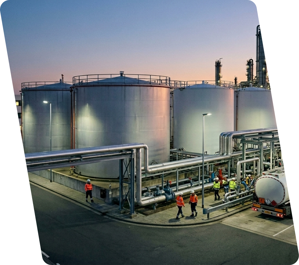 Instalaciones y cadena operativa de SB Petroleum